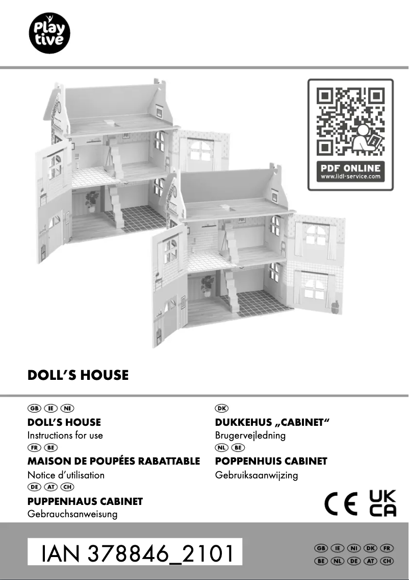 Page 1 de la notice Manuel utilisateur Playtive IAN 378846