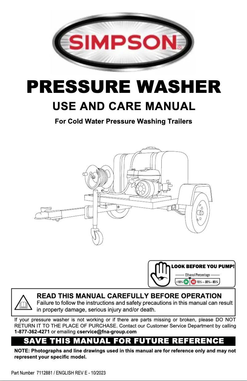Página 1 del manual Manual de usuario Simpson 95003