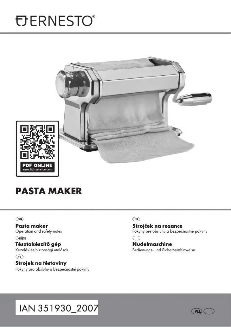 Page 1 de la notice Manuel utilisateur Ernesto IAN 351930