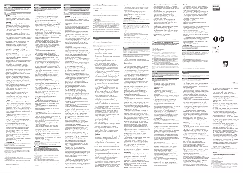 Page n°1 - Manuel utilisateur Philips Viva Collection HR2642