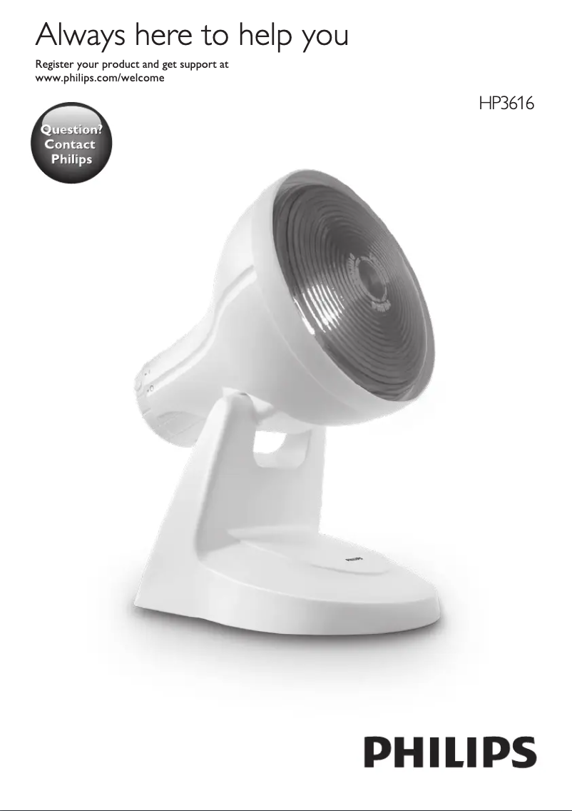Página 1 del manual Manual de usuario Philips HP3616
