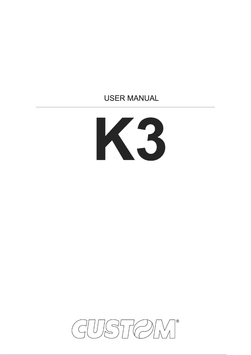 Image de la première page du manuel de l'appareil K3