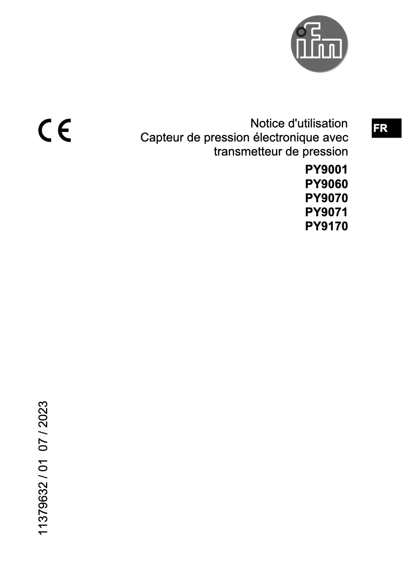 Image de la première page du manuel de l'appareil PY9170