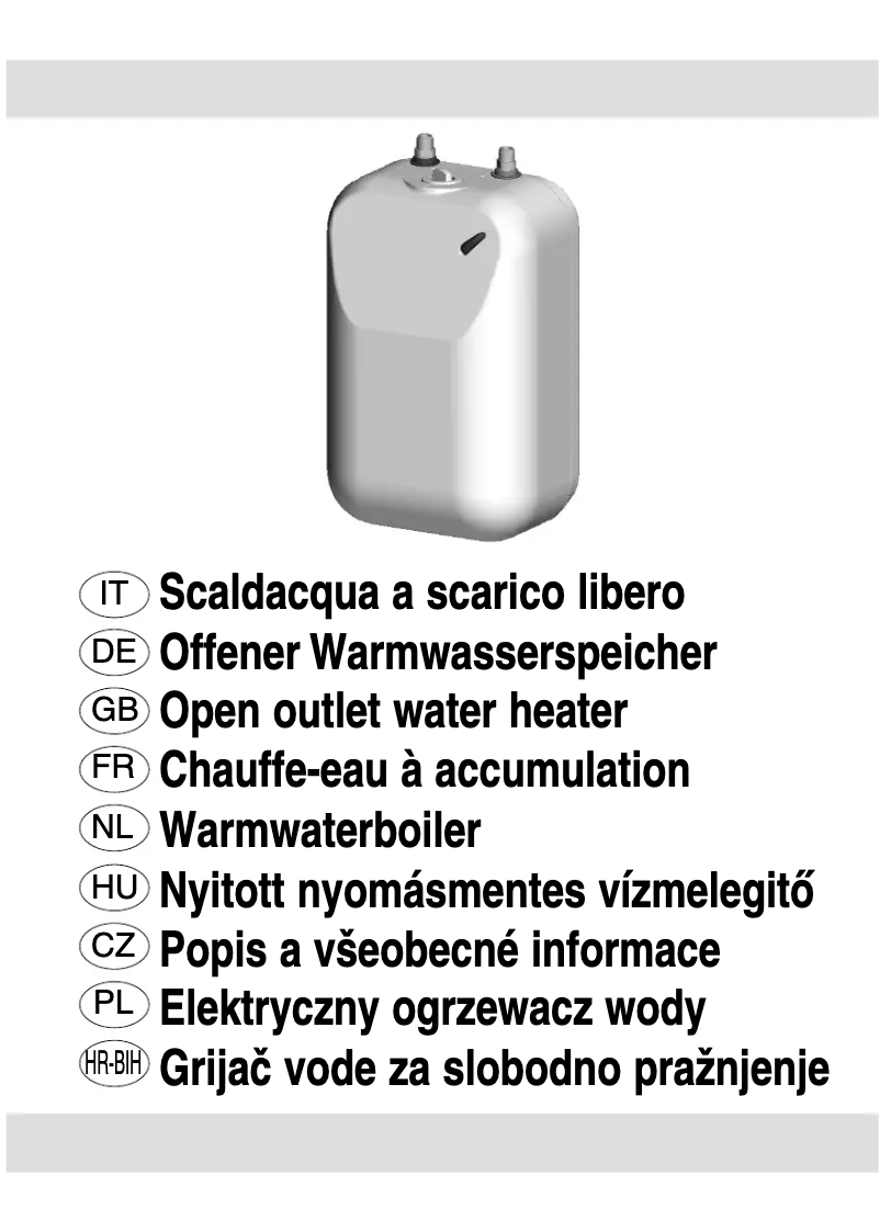Image de la première page du manuel de l'appareil Piccolo