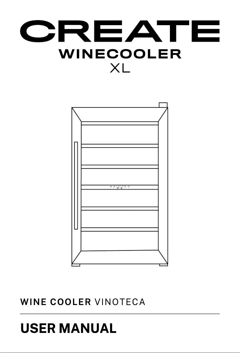 Page 1 de la notice Manuel utilisateur Create WINECOOLER XL