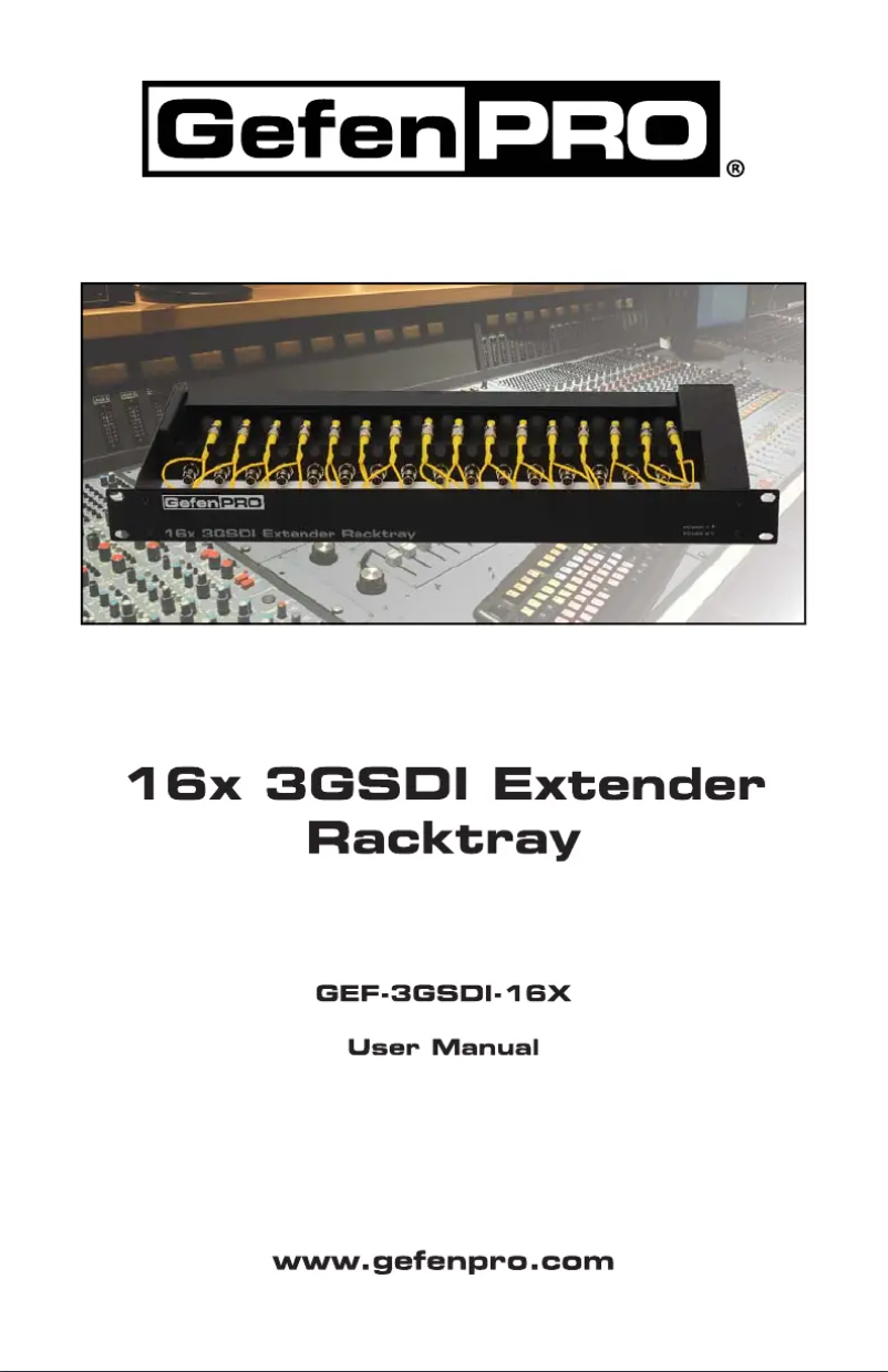 Page 1 de la notice Manuel utilisateur Gefen 3GSDI-16X