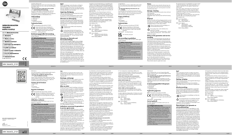 Page 1 de la notice Manuel utilisateur Playtive IAN 366452