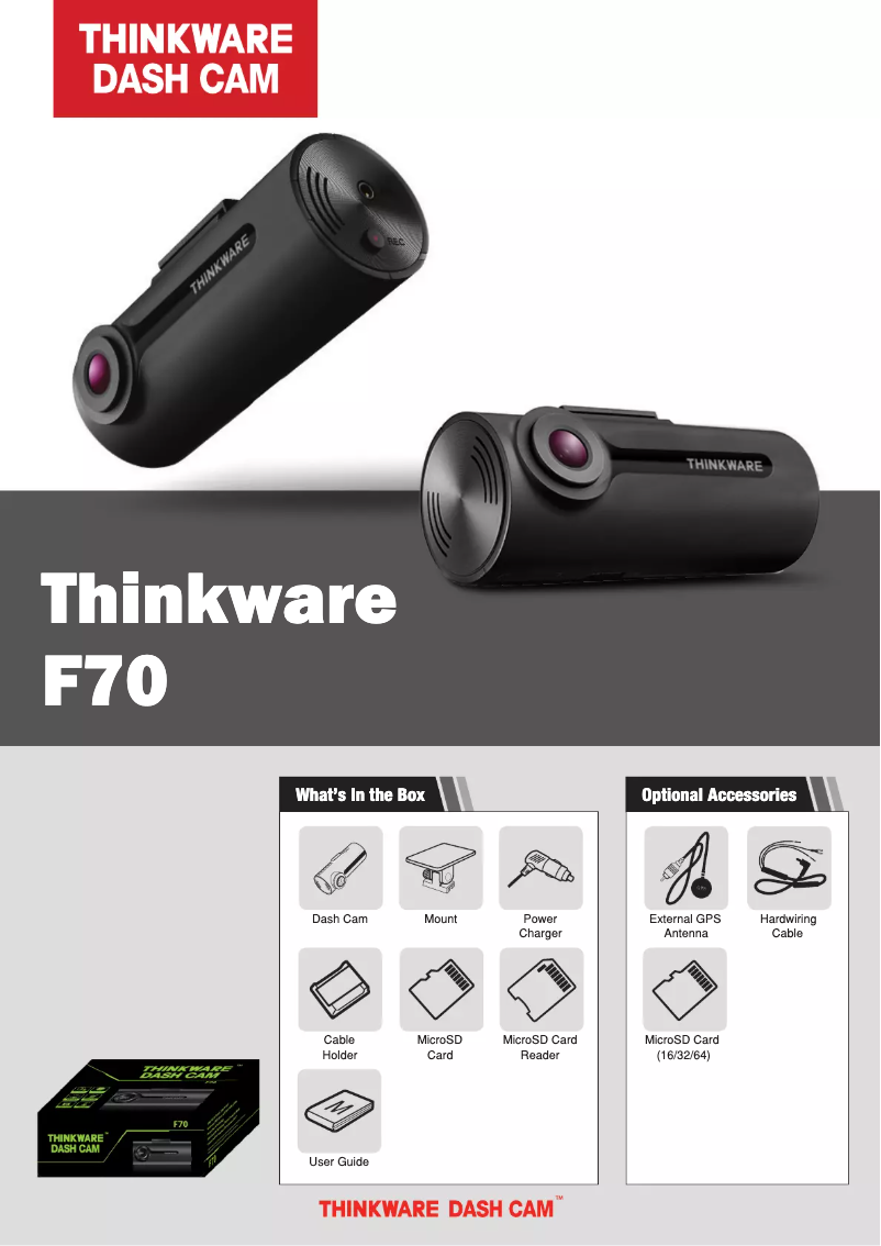 Page n°1 - Fiche technique Thinkware F70
