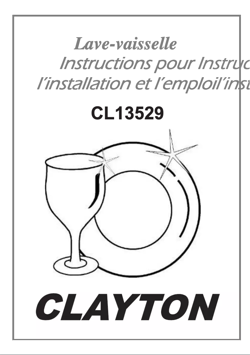 Page 1 de la notice Manuel utilisateur Clayton CL13529