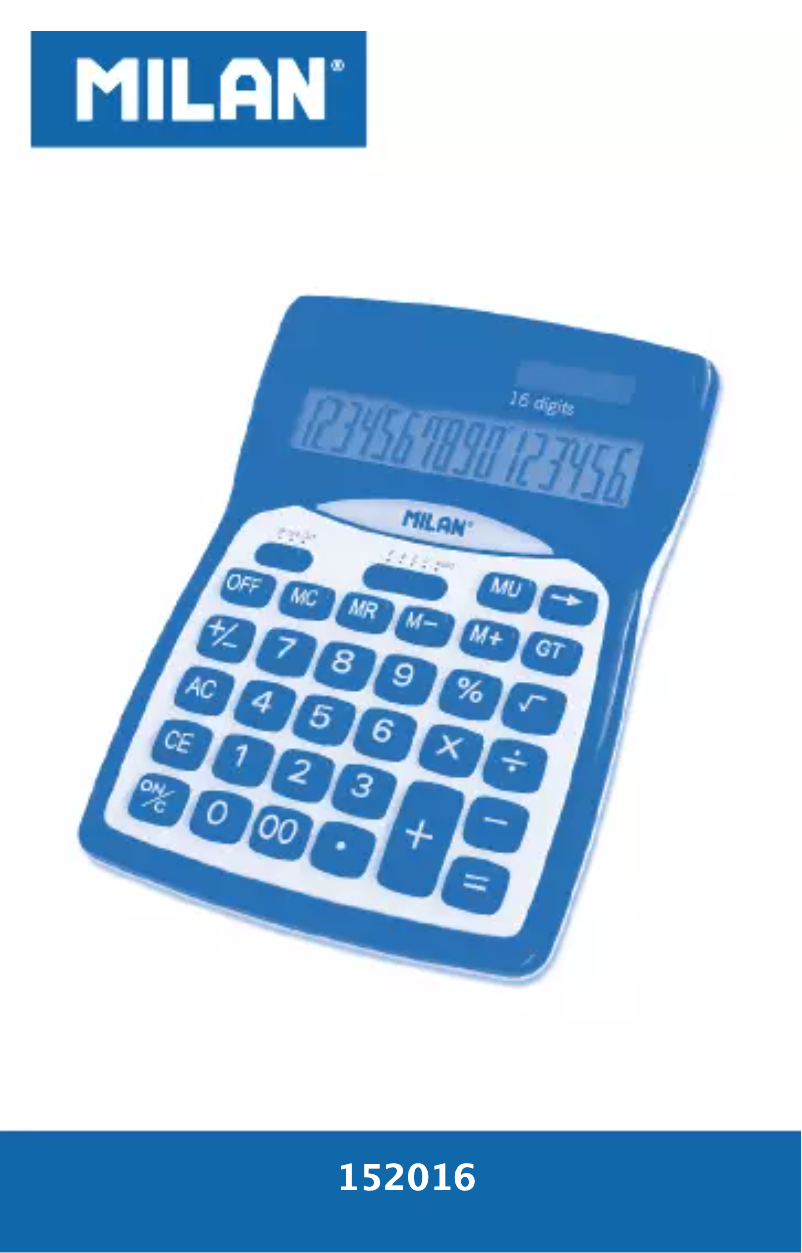 Page 1 de la notice Manuel utilisateur Milan 152016