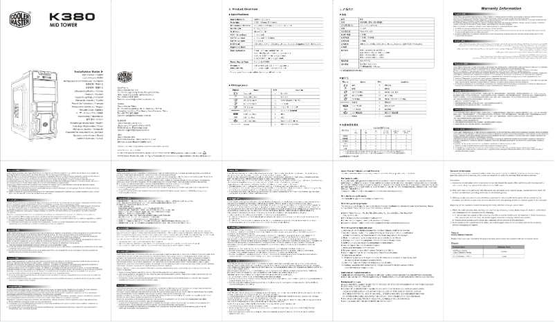 Page 1 de la notice Mode d'emploi Cooler Master K380