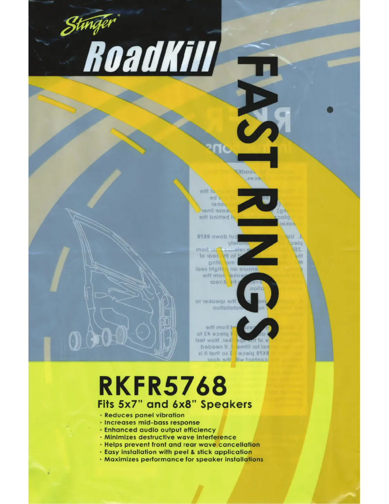 Page 1 de la notice Manuel utilisateur Stinger Roadkill RKFR5768