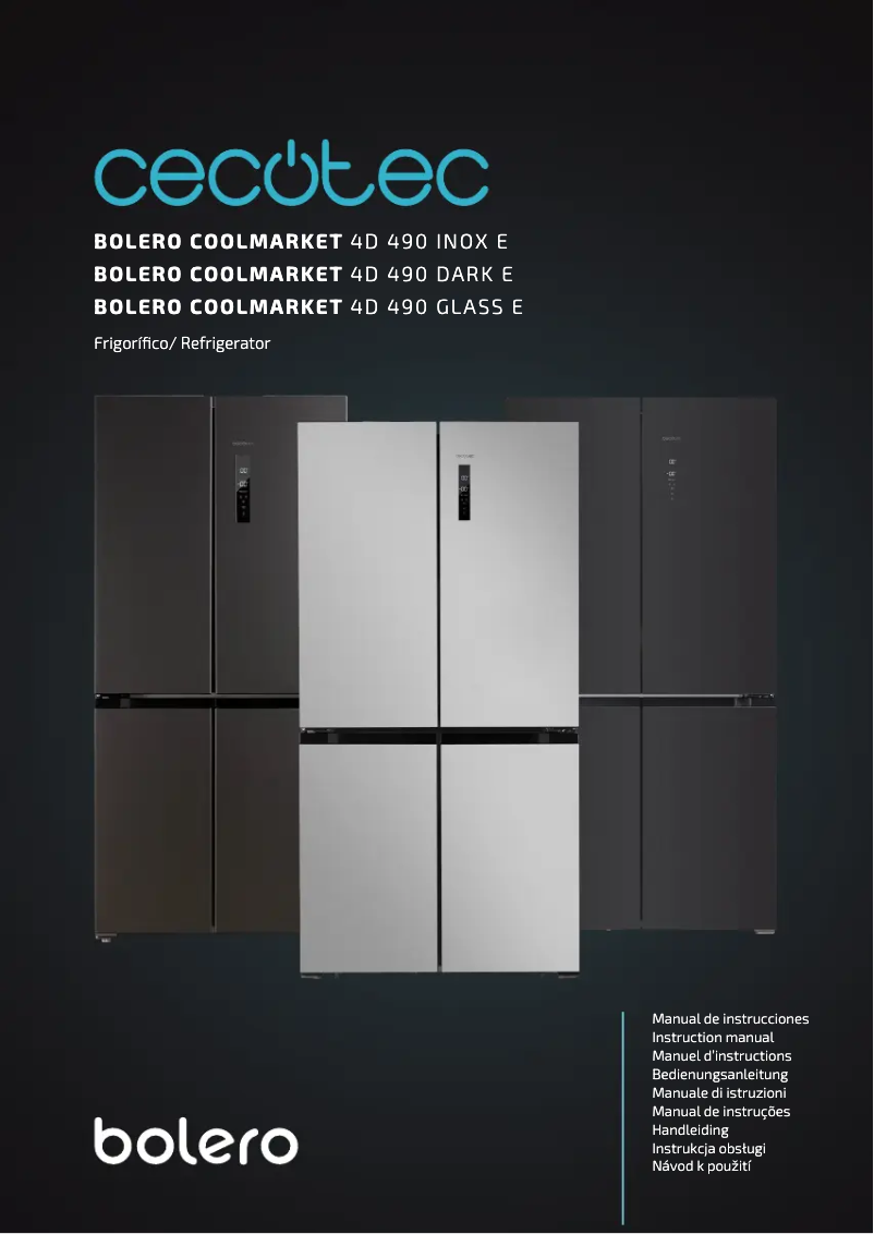 Page 1 de la notice Manuel utilisateur Cecotec Bolero CoolMarket 4D 490 I