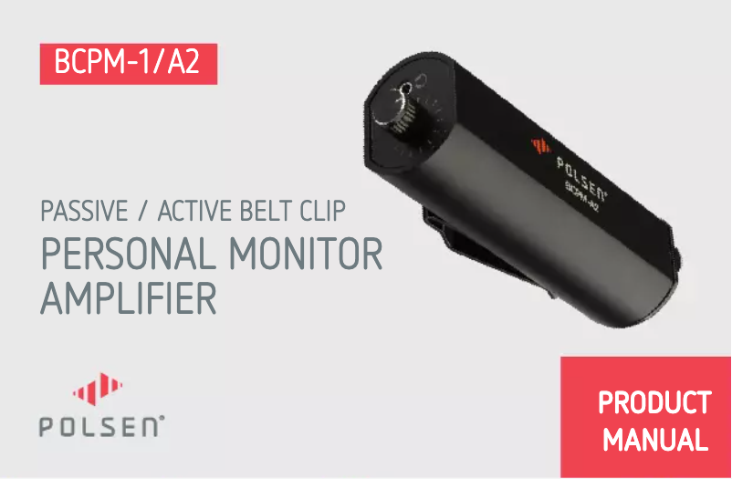 Page 1 de la notice Manuel utilisateur Polsen BCPM-A2