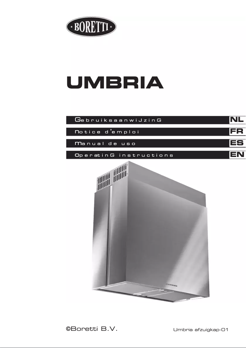 Image de la première page du manuel de l'appareil Umbria