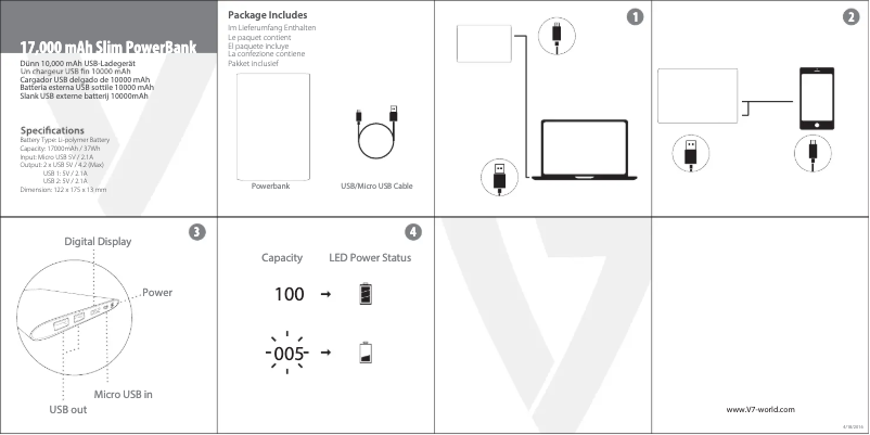 Image de la première page du manuel de l'appareil PB17000P-4E