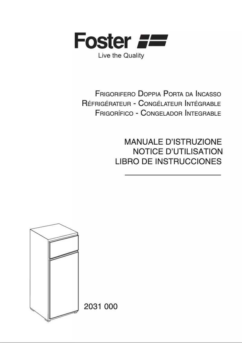 Image de la première page du manuel de l'appareil 2031 000