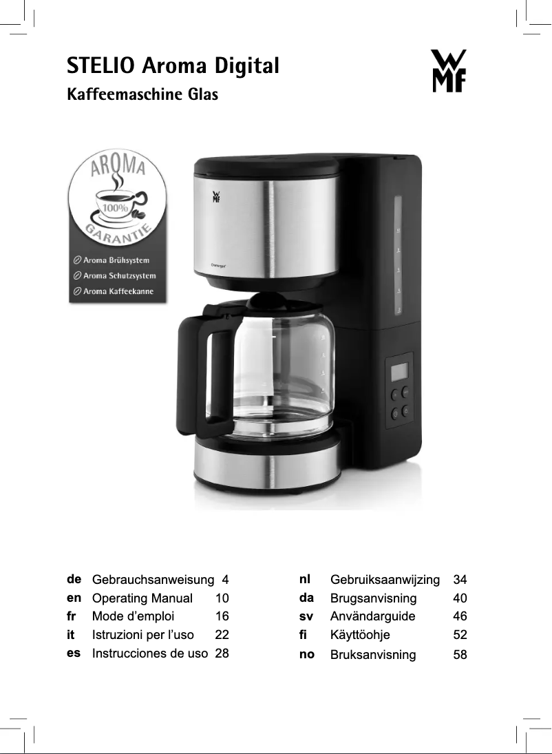 Image de la première page du manuel de l'appareil Stelio 04.1221.0011