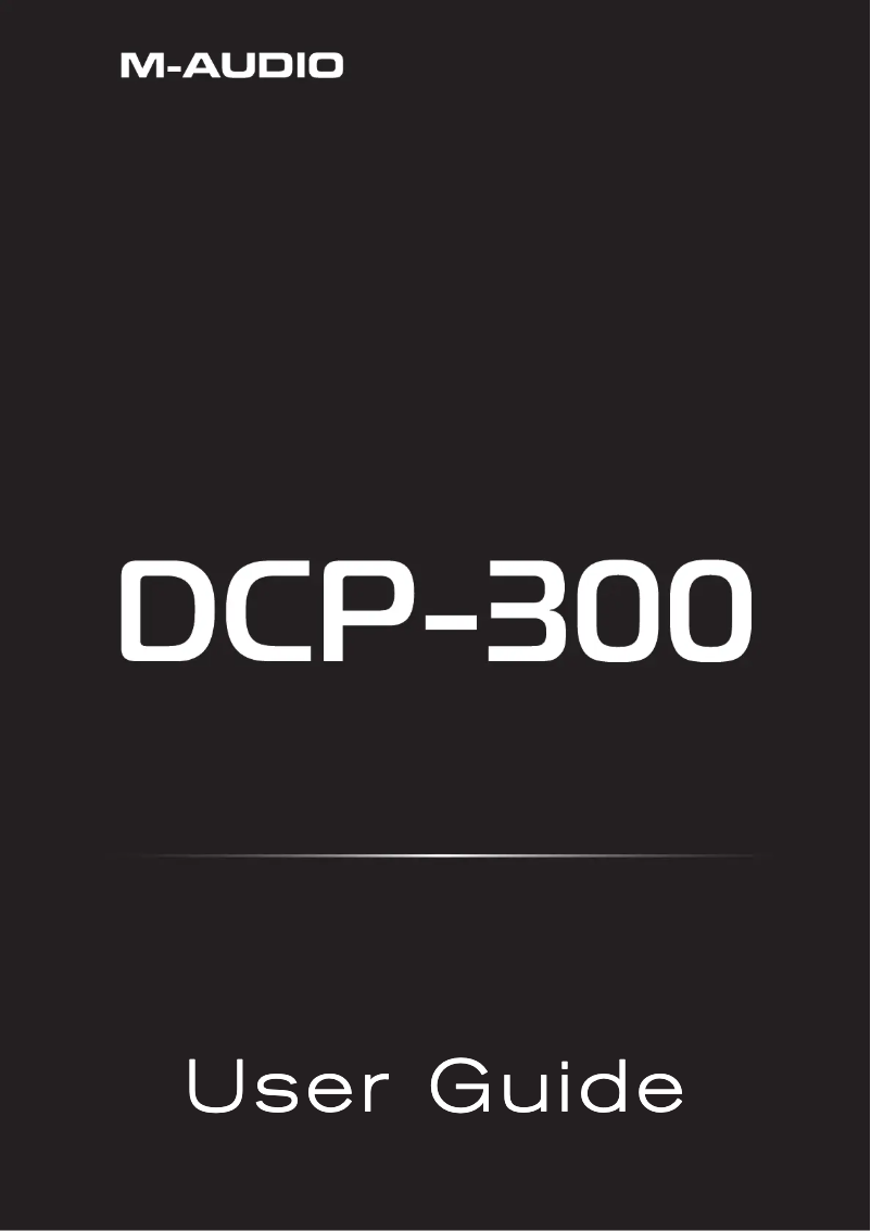 Page 1 de la notice Manuel utilisateur M-Audio DCP-300