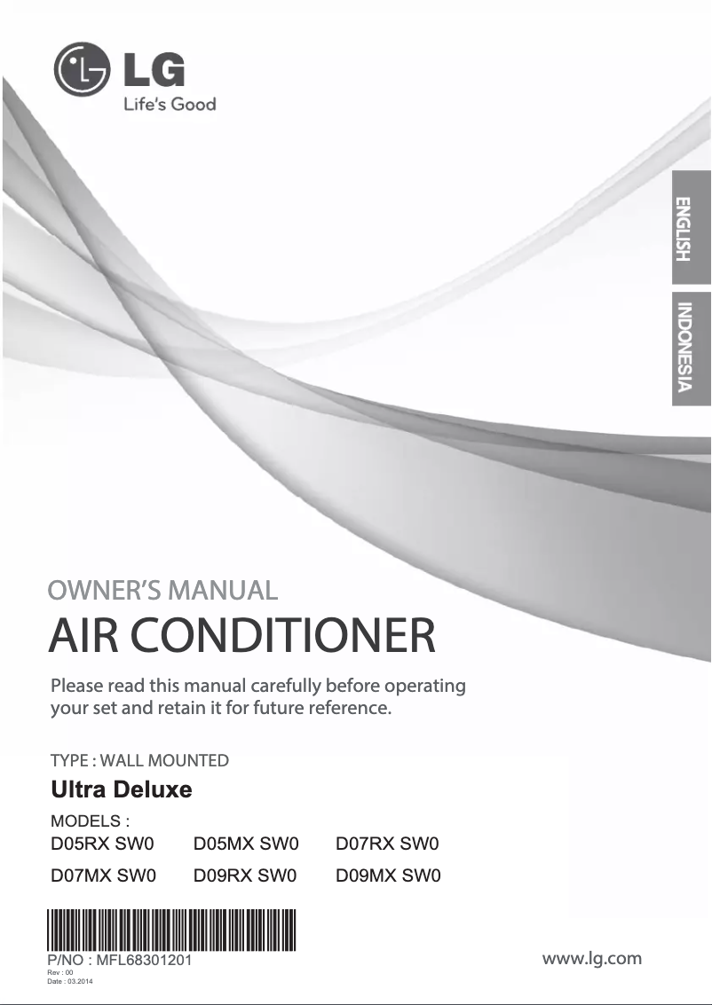 Page 1 de la notice Manuel utilisateur LG D05MX