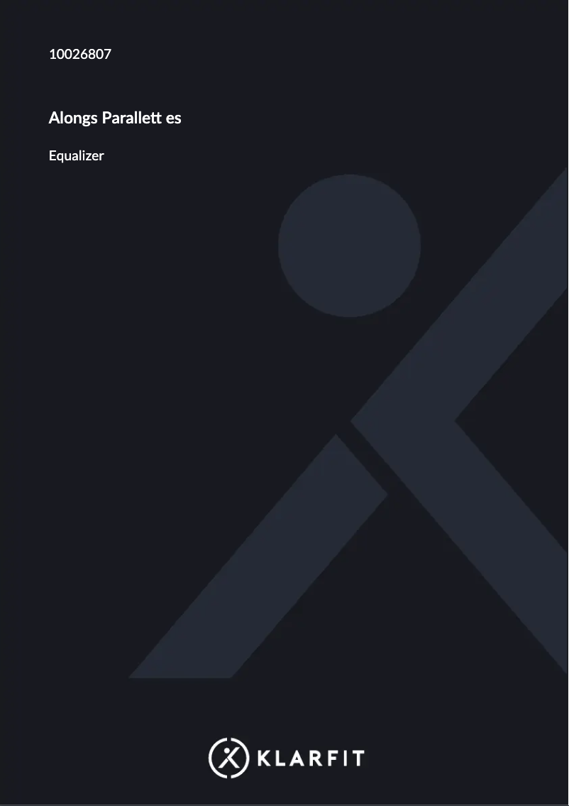 Image de la première page du manuel de l'appareil Alongs Parallettes