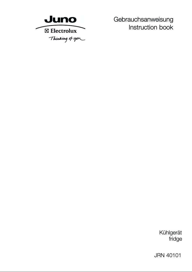 Image de la première page du manuel de l'appareil JRN40101