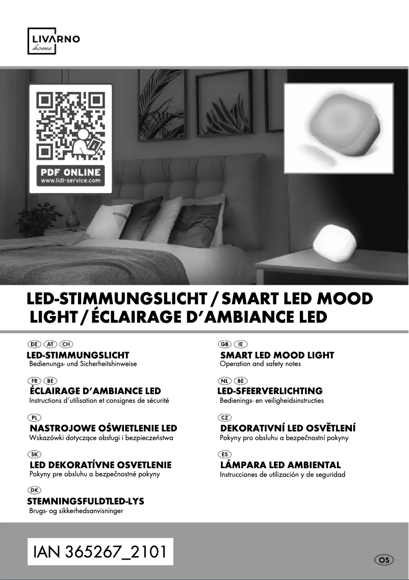Page 1 de la notice Manuel utilisateur Livarno Lux IAN 365267