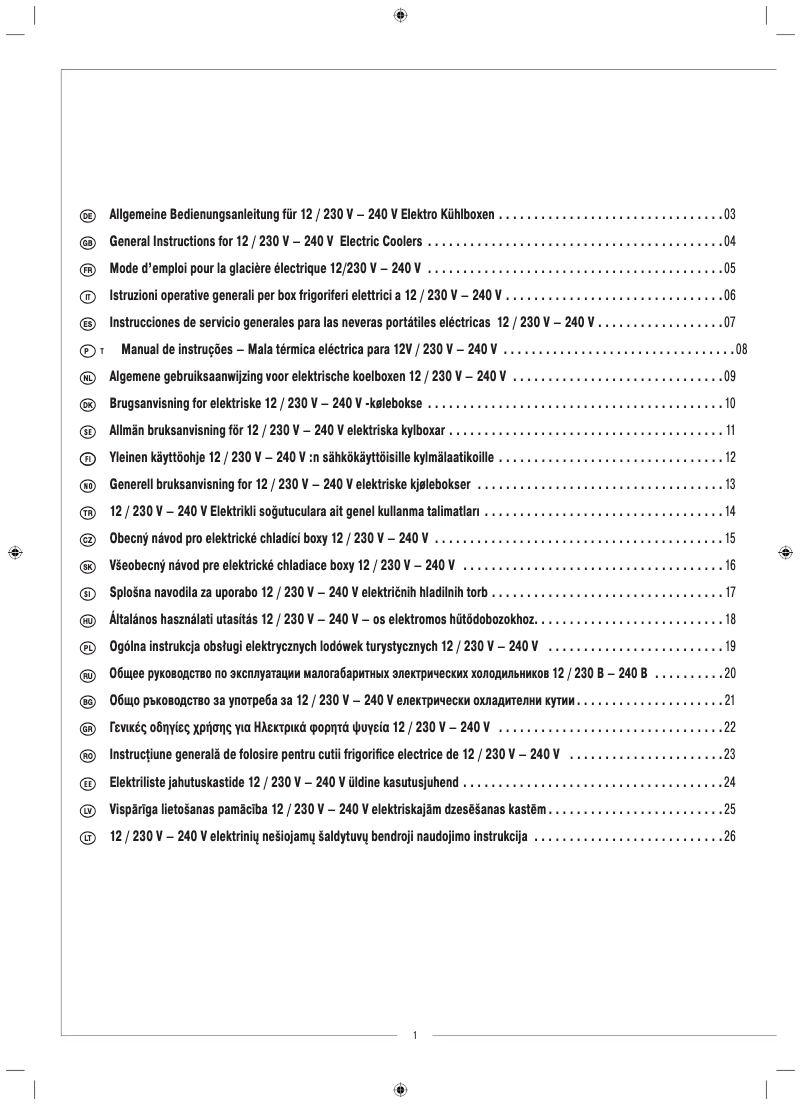 Página 1 del manual Manual de usuario EZetil E26