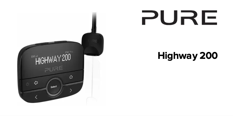 Page n°1 - Manuel utilisateur Pure Highway