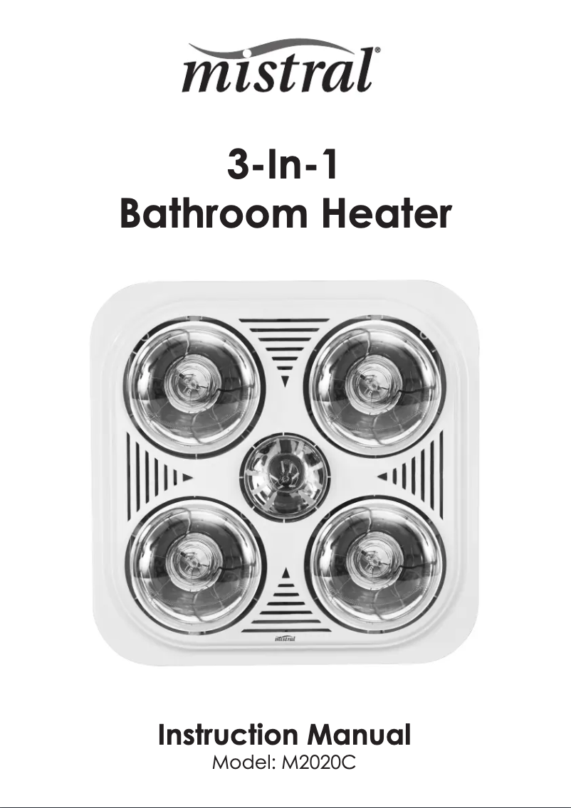 Página 1 del manual Manual de usuario Mistral M2020C