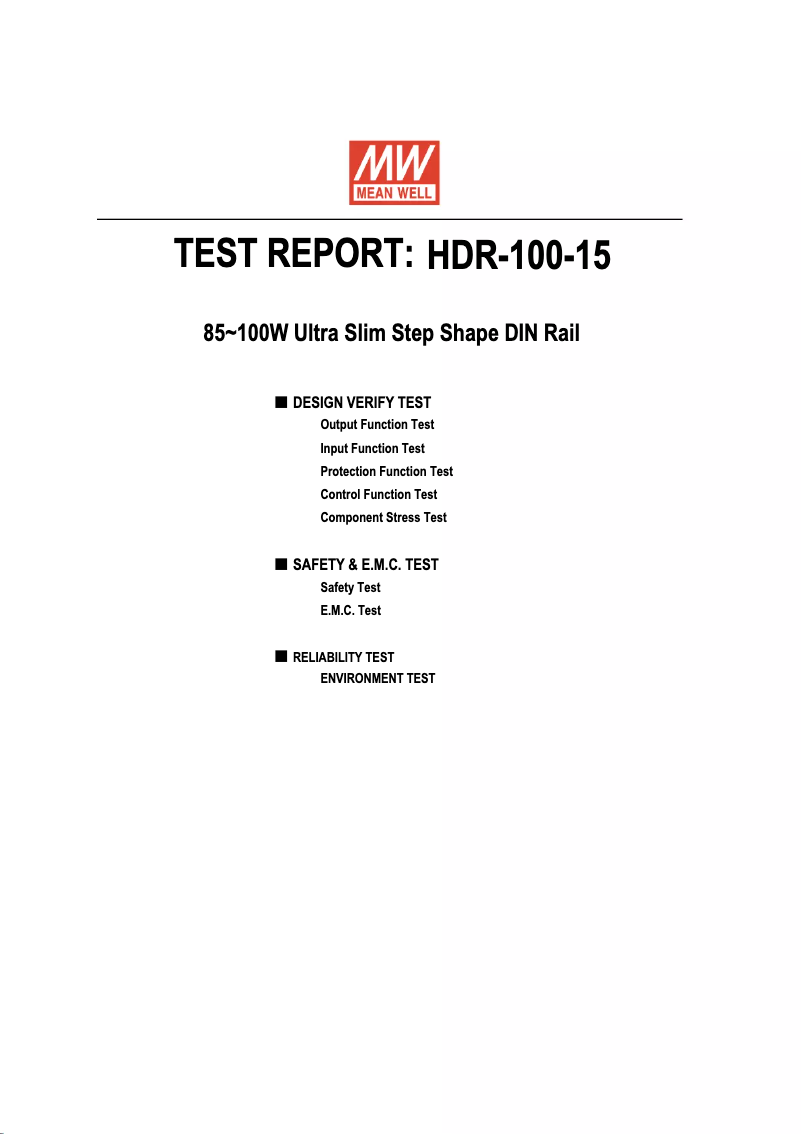 Image de la première page du manuel de l'appareil HDR-100-15