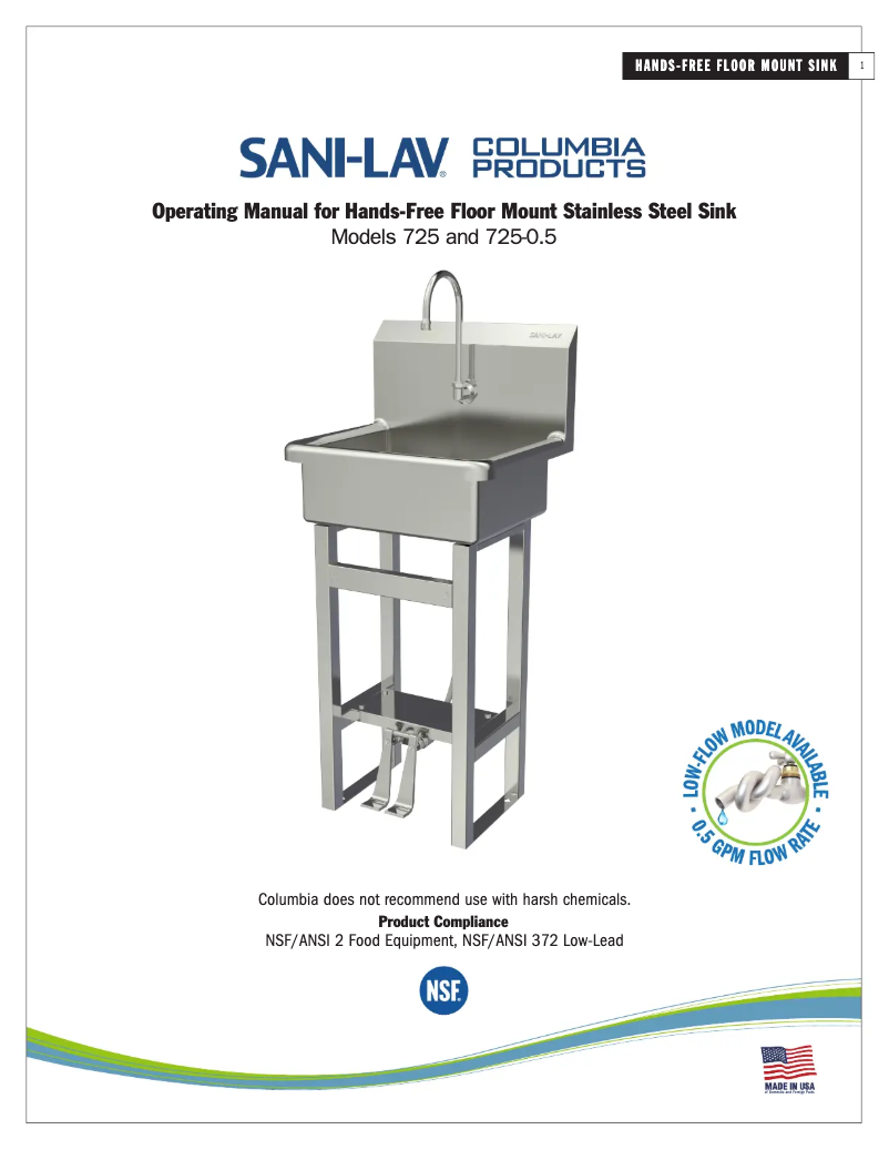 Imagen de la primera página del manual del dispositivo 725