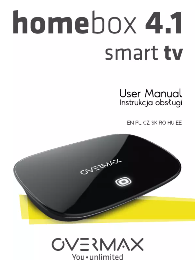 Page 1 de la notice Manuel utilisateur Overmax HomeBox 4.1