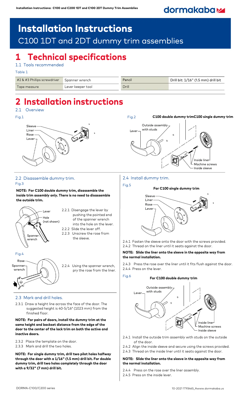 Image de la première page du manuel de l'appareil C100