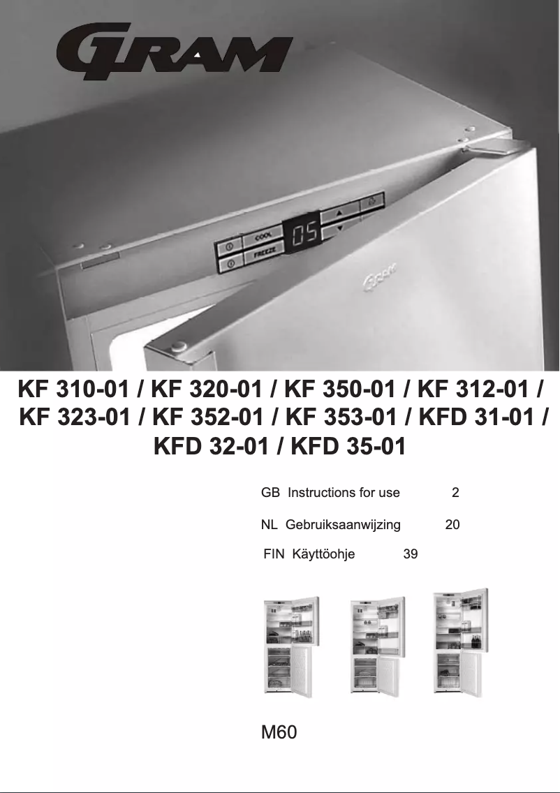 Page n°1 - Manuel utilisateur Gram KFD 31-00