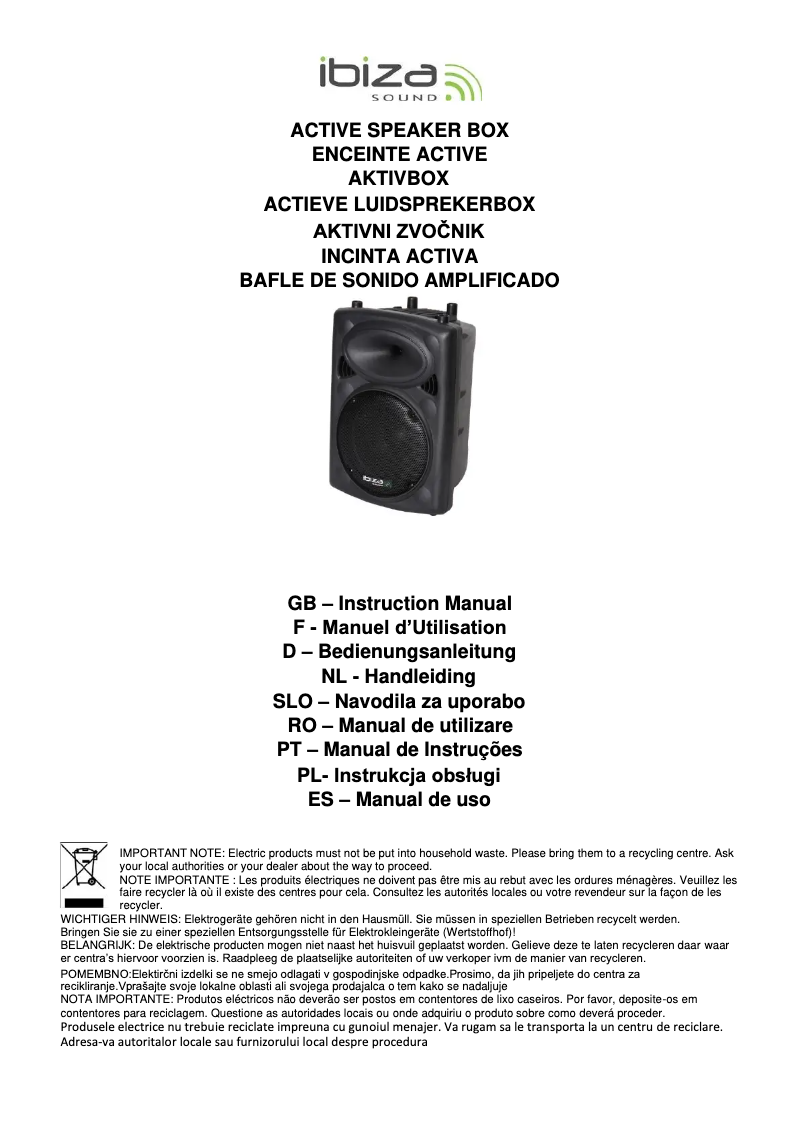 Image de la première page du manuel de l'appareil SLK-8