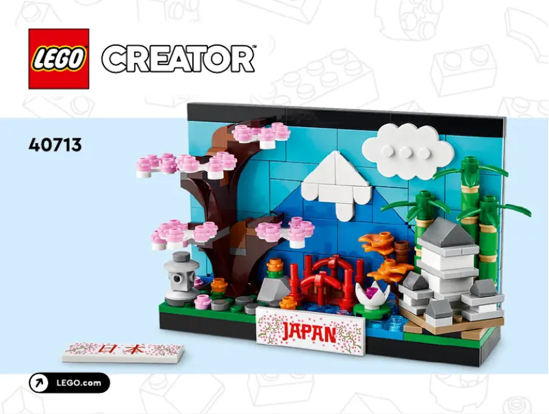 Page 1 de la notice Manuel utilisateur Lego Creator 40713