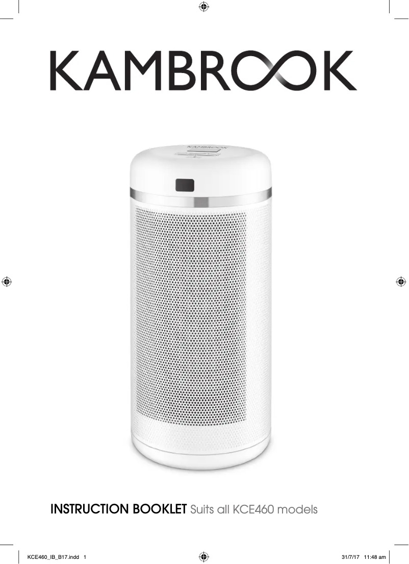 Page 1 de la notice Manuel utilisateur Kambrook KCE460