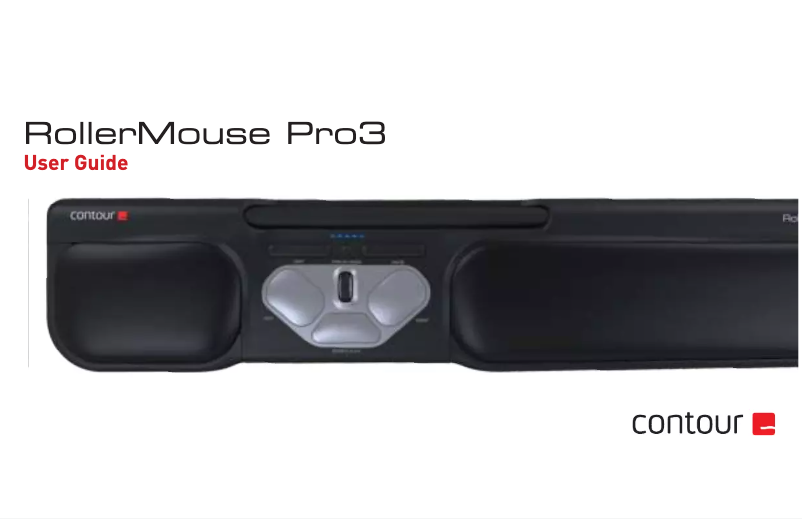 Page 1 de la notice Manuel utilisateur Contour Design RollerMouse Pro3