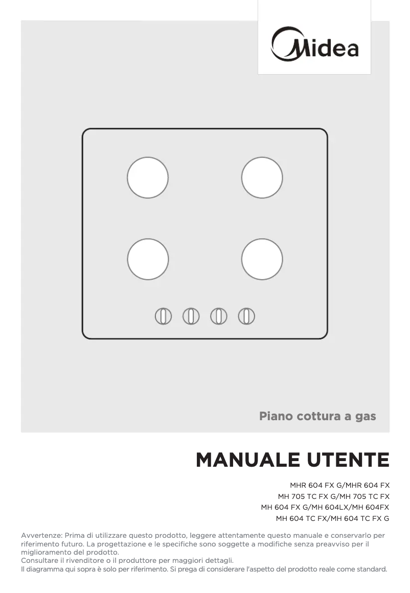 Page n°1 - Manuel utilisateur Midea MH 705 TC FX