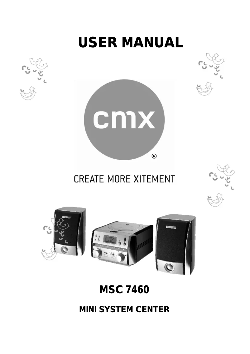 Page n°1 - Manuel utilisateur CMX MSC 7460