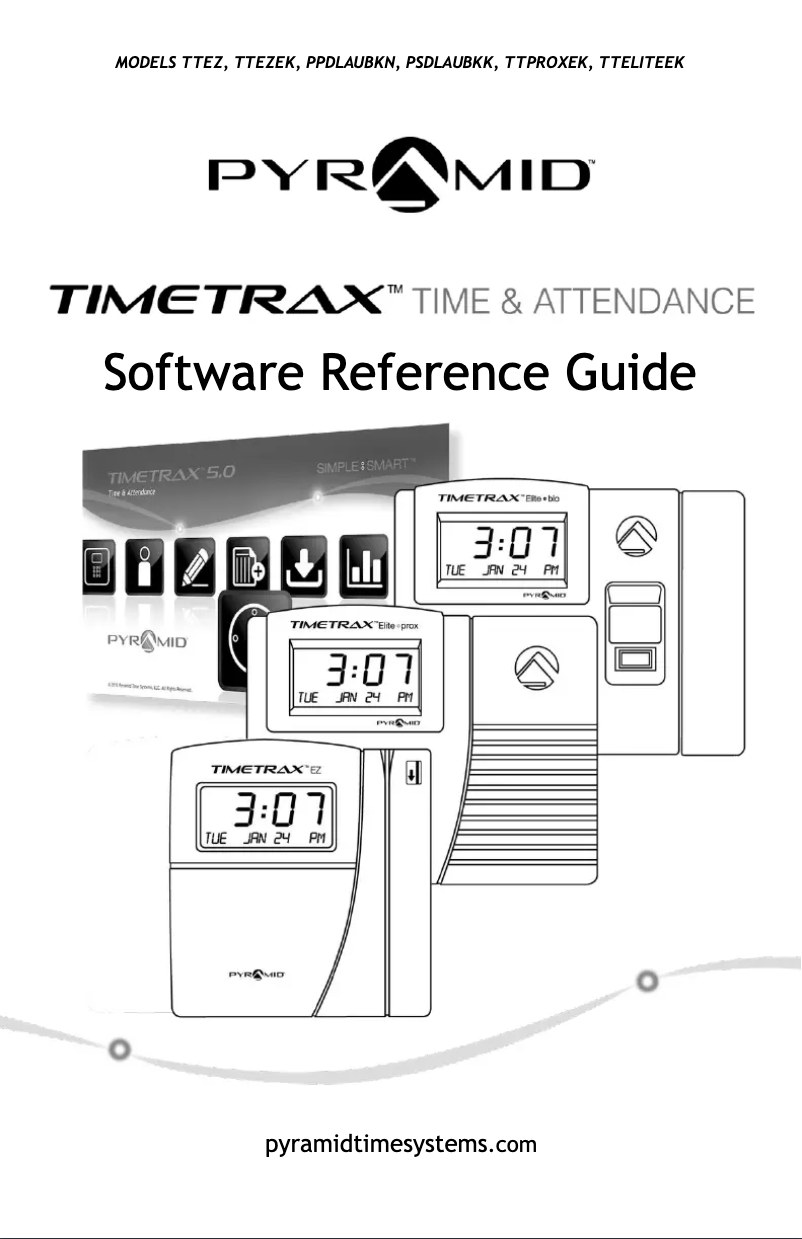 Page 1 de la notice Manuel utilisateur Pyramid Time Systems TTEZEK