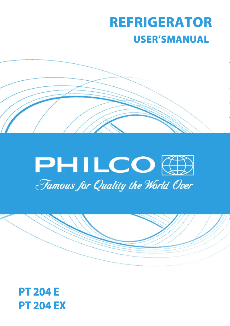 Page 1 de la notice Manuel utilisateur Philco PT 204 E