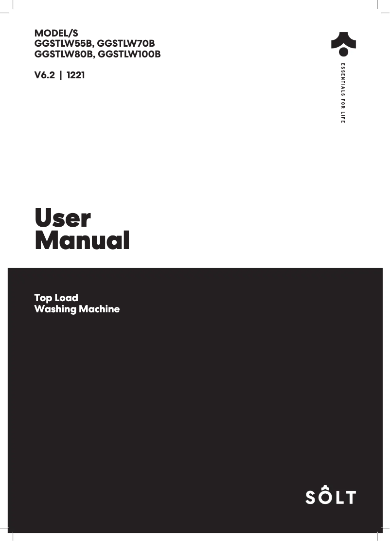 Página 1 del manual Manual de usuario Sôlt GGSTLW55B