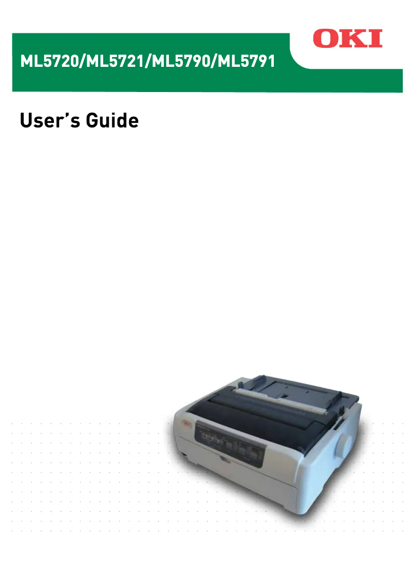 Page n°1 - Manuel utilisateur OKI MicroLine 5790