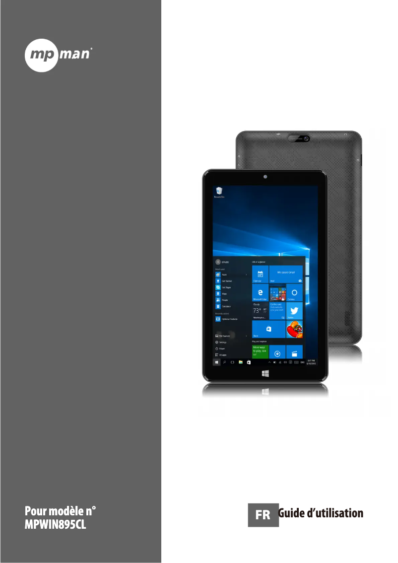 Image de la première page du manuel de l'appareil MPWIN895CL