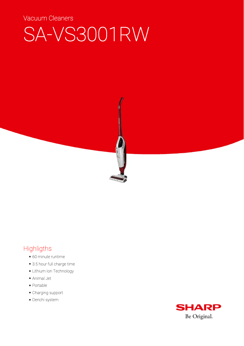 Image de la première page du manuel de l'appareil SA-VS3001RW