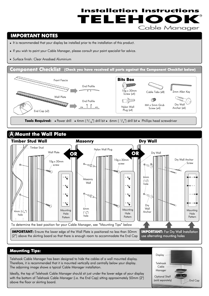 Page 1 de la notice Manuel utilisateur Atdec TH-AN-CM