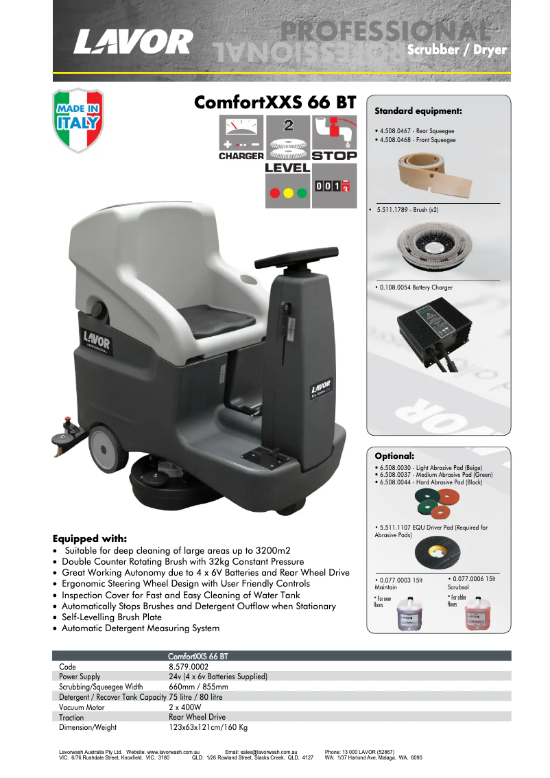 Imagen de la primera página del manual del dispositivo ComfortXXS 66 BT
