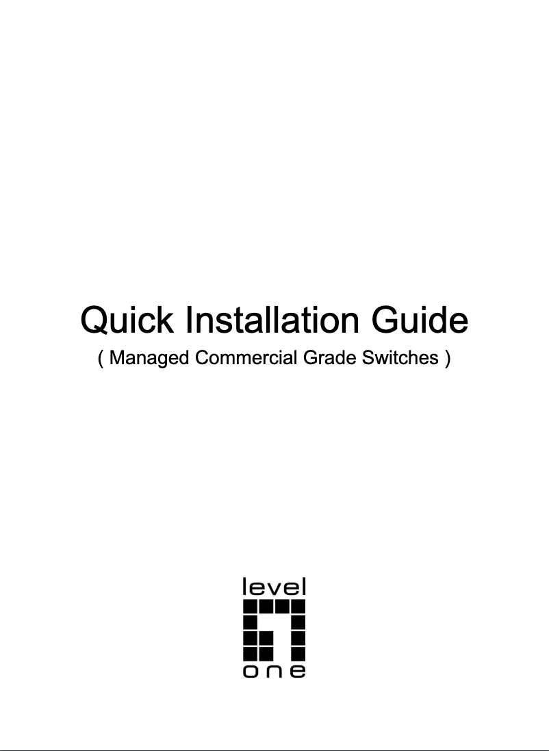 Page n°1 - Manuel utilisateur LevelOne GEP-2861